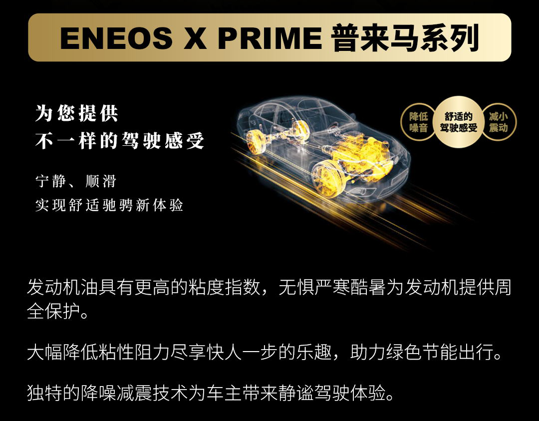 新品上市！“ENEOS X PRIME普来马” 系列——日本进口高性能全合成油(图2)